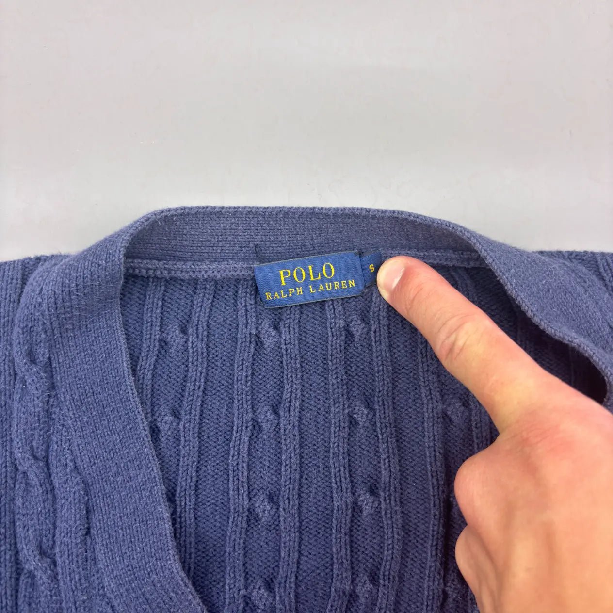 Navy Ralph Lauren Cardigan - S - Excellent Condition - Revaleur