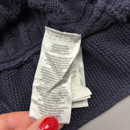 Navy Ralph Lauren Cardigan With Ruffle Hem - XL (Kids) - New, Never Worn - Revaleur