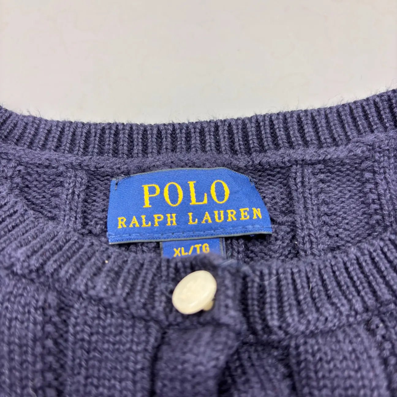 Navy Ralph Lauren Cardigan With Ruffle Hem - XL (Kids) - New, Never Worn - Revaleur