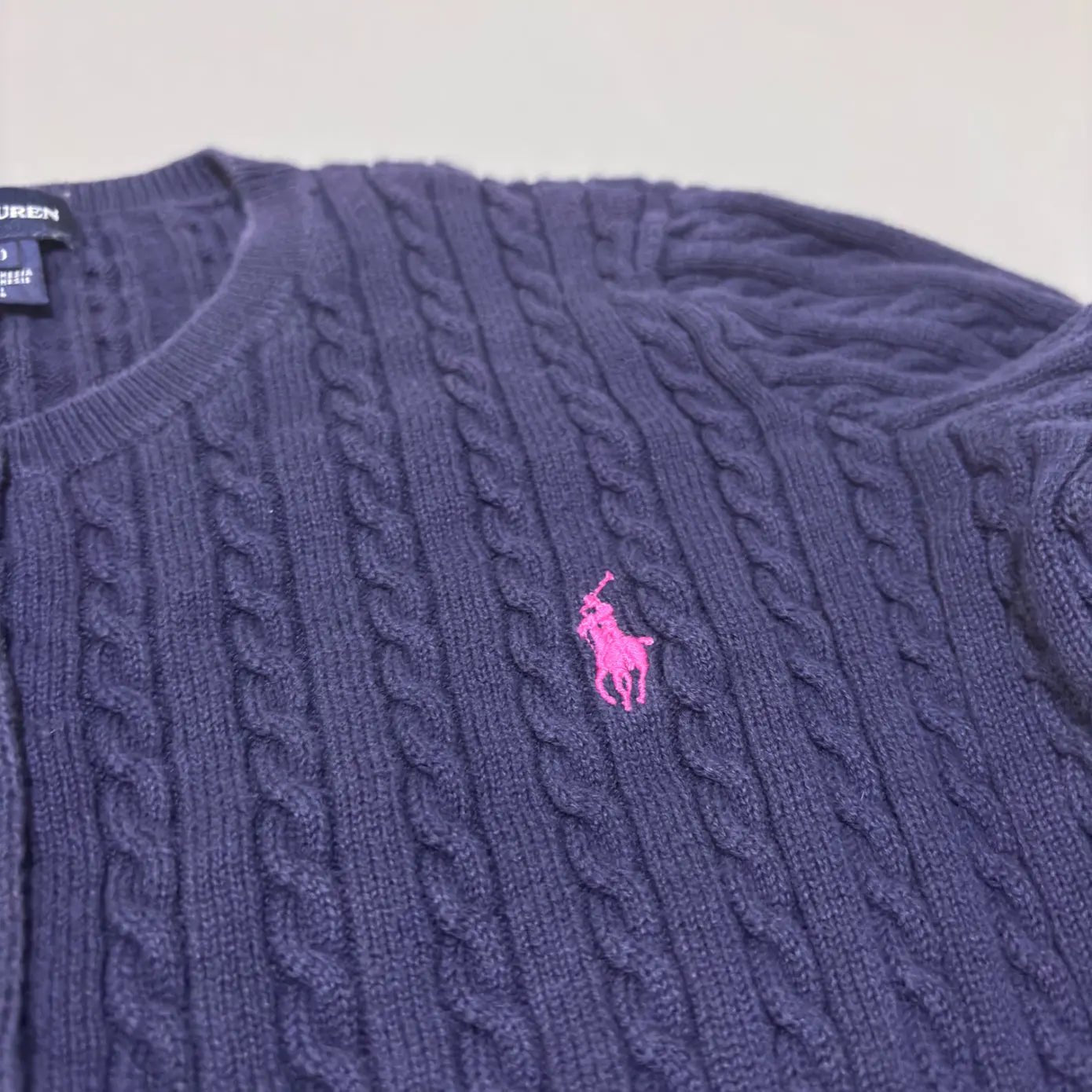 Navy Ralph Lauren Cardigan - XL (Kids) - New, Never Worn - Revaleur