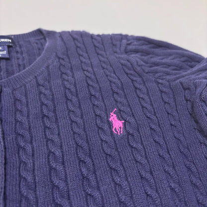Navy Ralph Lauren Cardigan - XL (Kids) - New, Never Worn - Revaleur