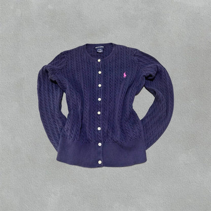 Navy Ralph Lauren Cardigan - XL (Kids) - New, Never Worn - Revaleur