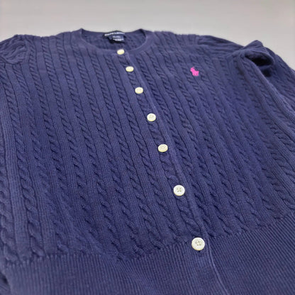 Navy Ralph Lauren Cardigan - XL (Kids) - New, Never Worn - Revaleur