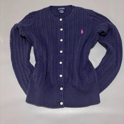 Navy Ralph Lauren Cardigan - XL (Kids) - New, Never Worn - Revaleur