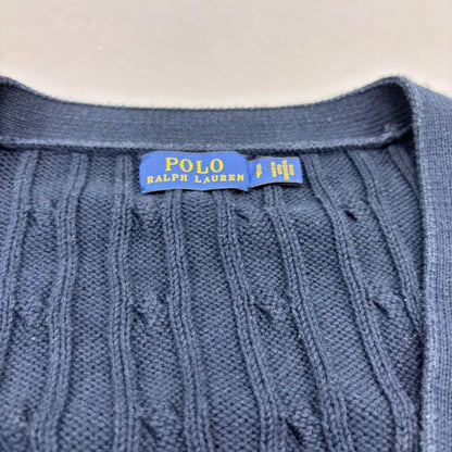 Navy Ralph Lauren Knitted Cardigan - S - Excellent Condition - Revaleur