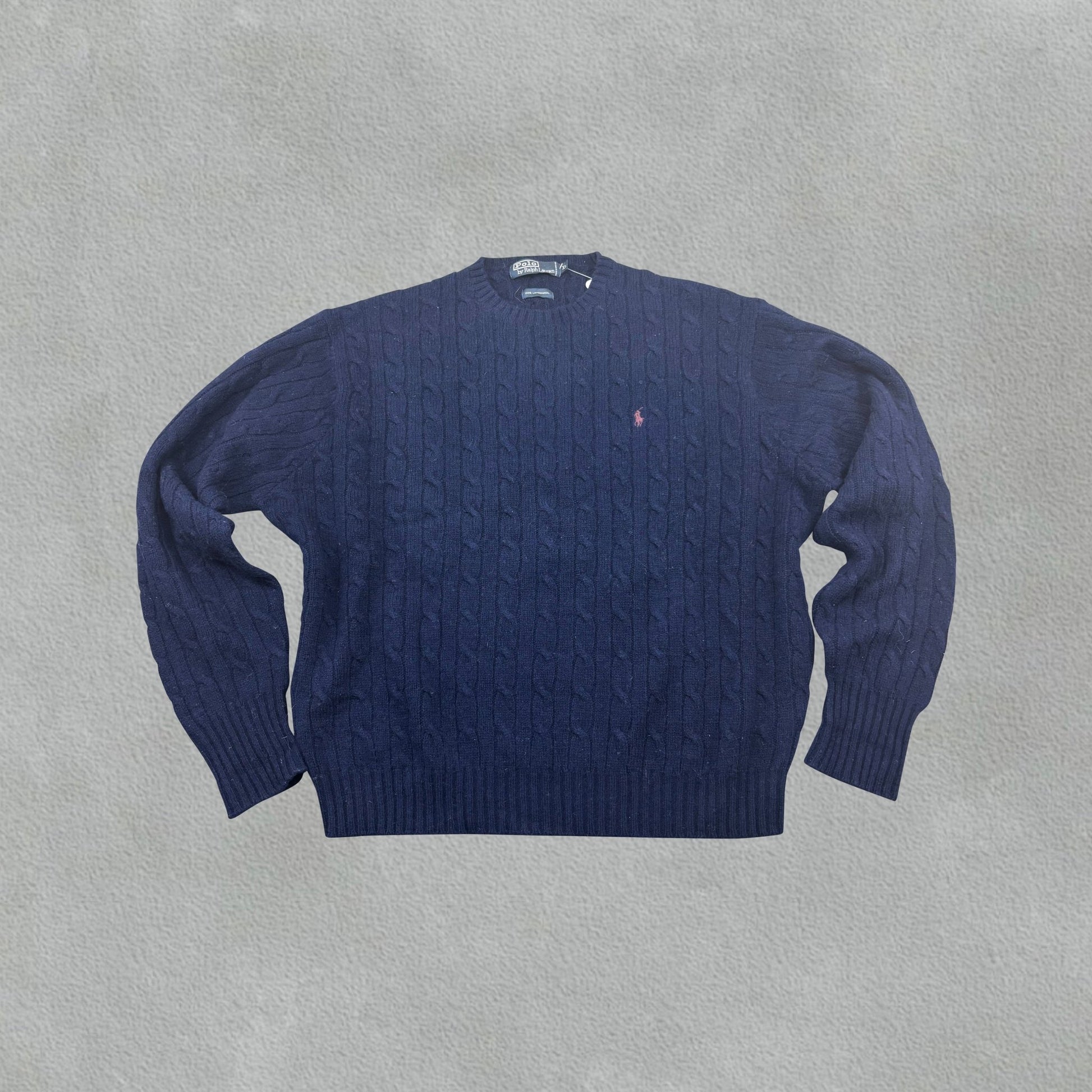Navy Ralph Lauren Knitted Sweater - Men XL - Very Good - Revaleur
