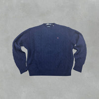 Navy Ralph Lauren Knitted Sweater - Men XL - Very Good - Revaleur