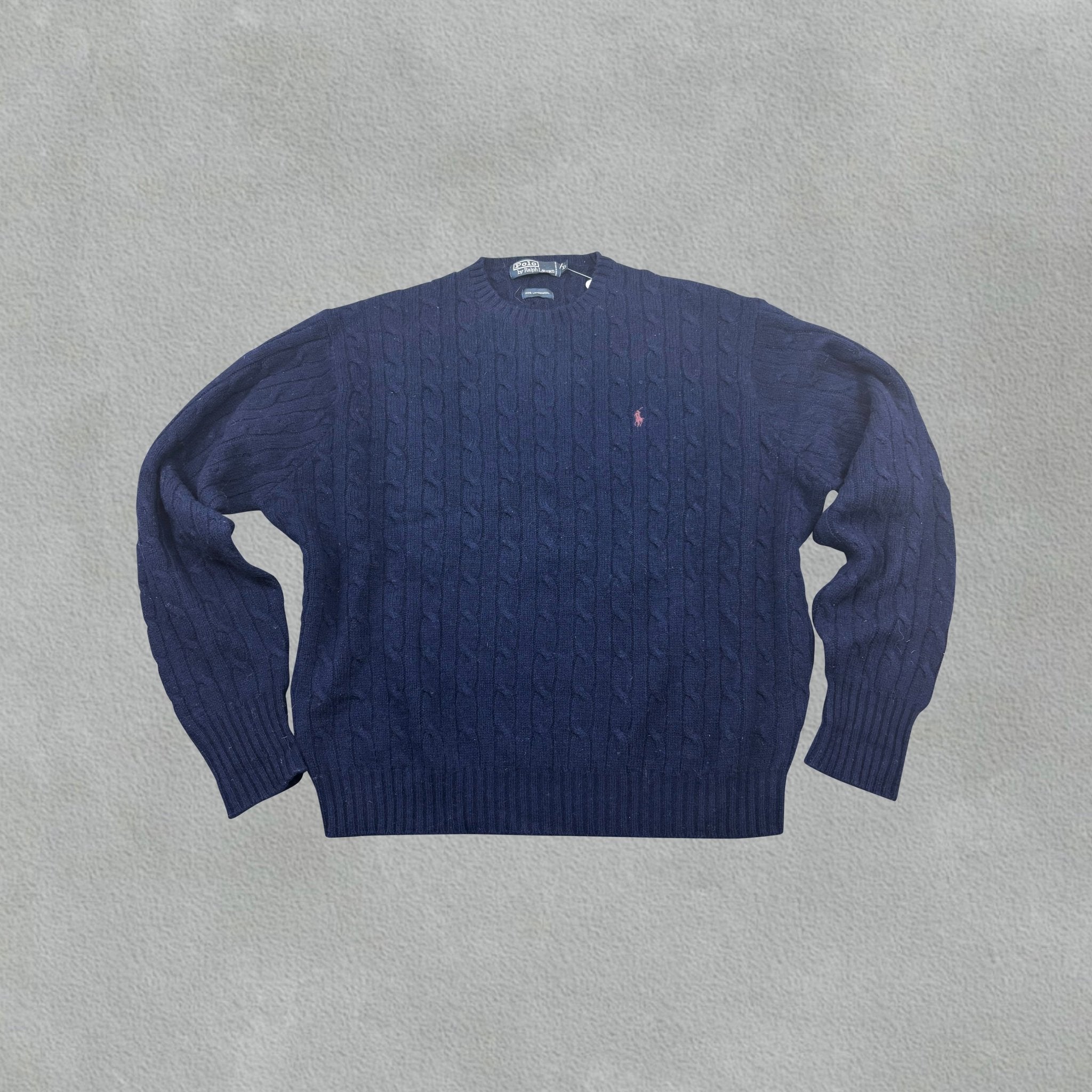Navy Ralph Lauren Knitted Sweater - Men XL - Very Good - Revaleur