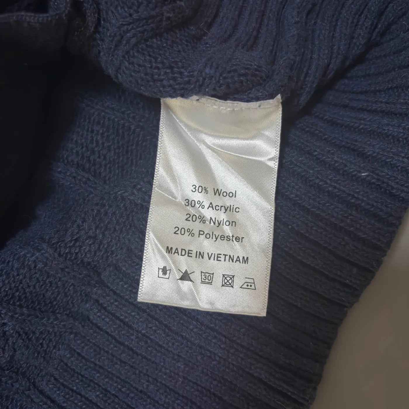 Navy Ralph Lauren Knitted Zip Vest - XL - Excellent Condition - Revaleur