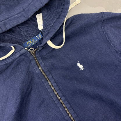 Navy Ralph Lauren Zip Vest - Men L - Very Good - Revaleur