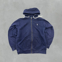 Navy Ralph Lauren Zip Vest - Men L - Very Good - Revaleur