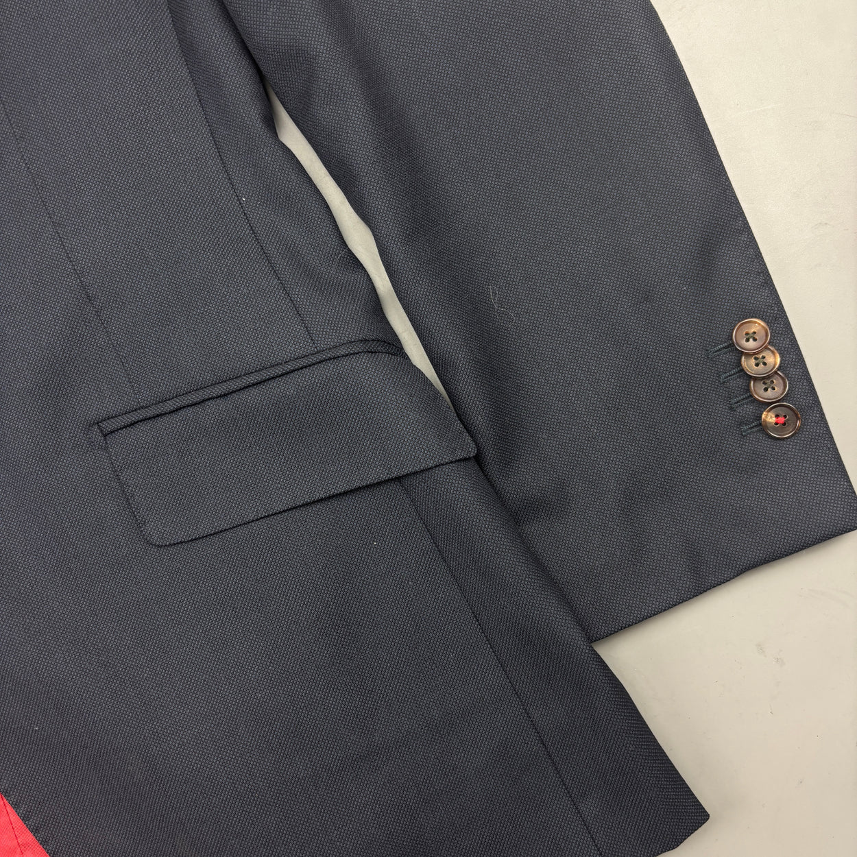 Navy Suitsupply Blazer - Men Blazer 46 - Very Good - Revaleur