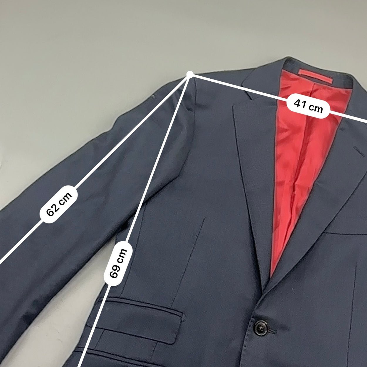 Navy Suitsupply Blazer - Men Blazer 46 - Very Good - Revaleur
