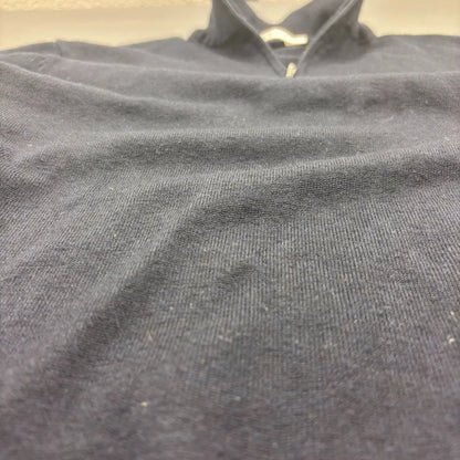 Navy Suitsupply Half Zip Sweater - Size L - New, Never Worn - Revaleur