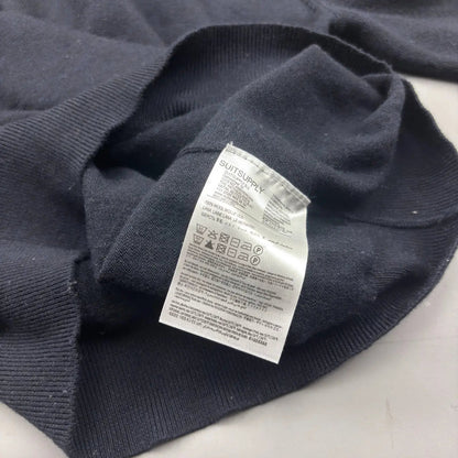 Navy Suitsupply Half Zip Sweater - Size L - New, Never Worn - Revaleur