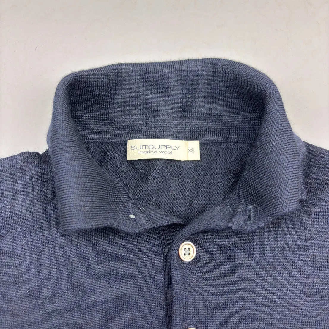 Navy Suitsupply Polo Shirt - XS - New, Never Worn - Revaleur