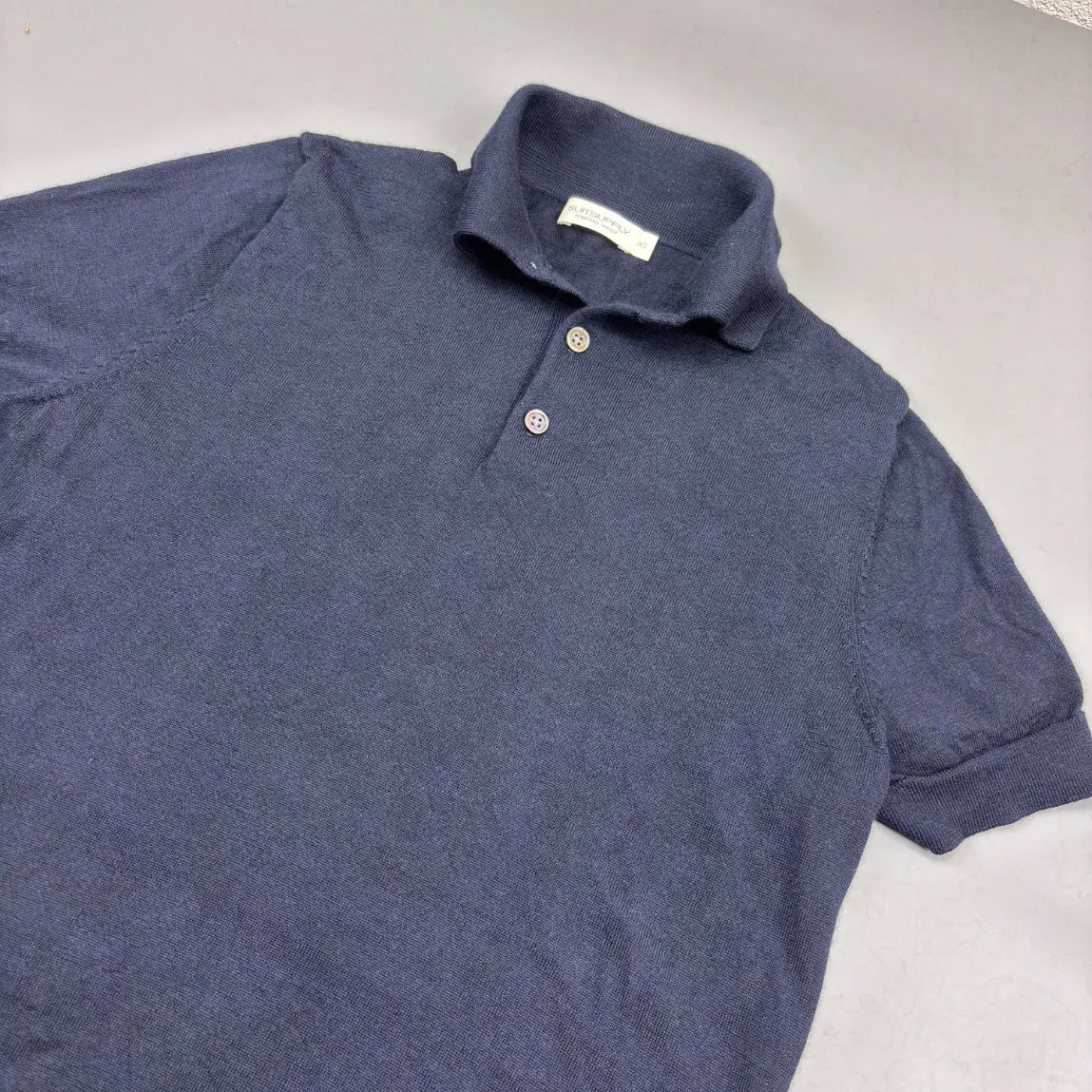 Navy Suitsupply Polo Shirt - XS - New, Never Worn - Revaleur