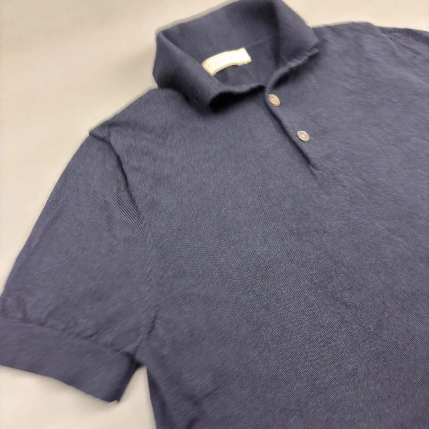 Navy Suitsupply Polo Shirt - XS - New, Never Worn - Revaleur