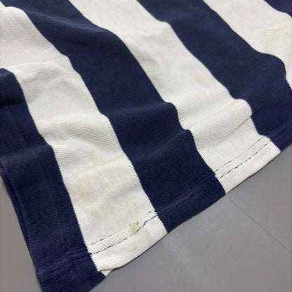 Navy & White Ralph Lauren Polo Shirt - M - Good Condition - Revaleur