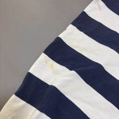 Navy & White Ralph Lauren Polo Shirt - M - Good Condition - Revaleur