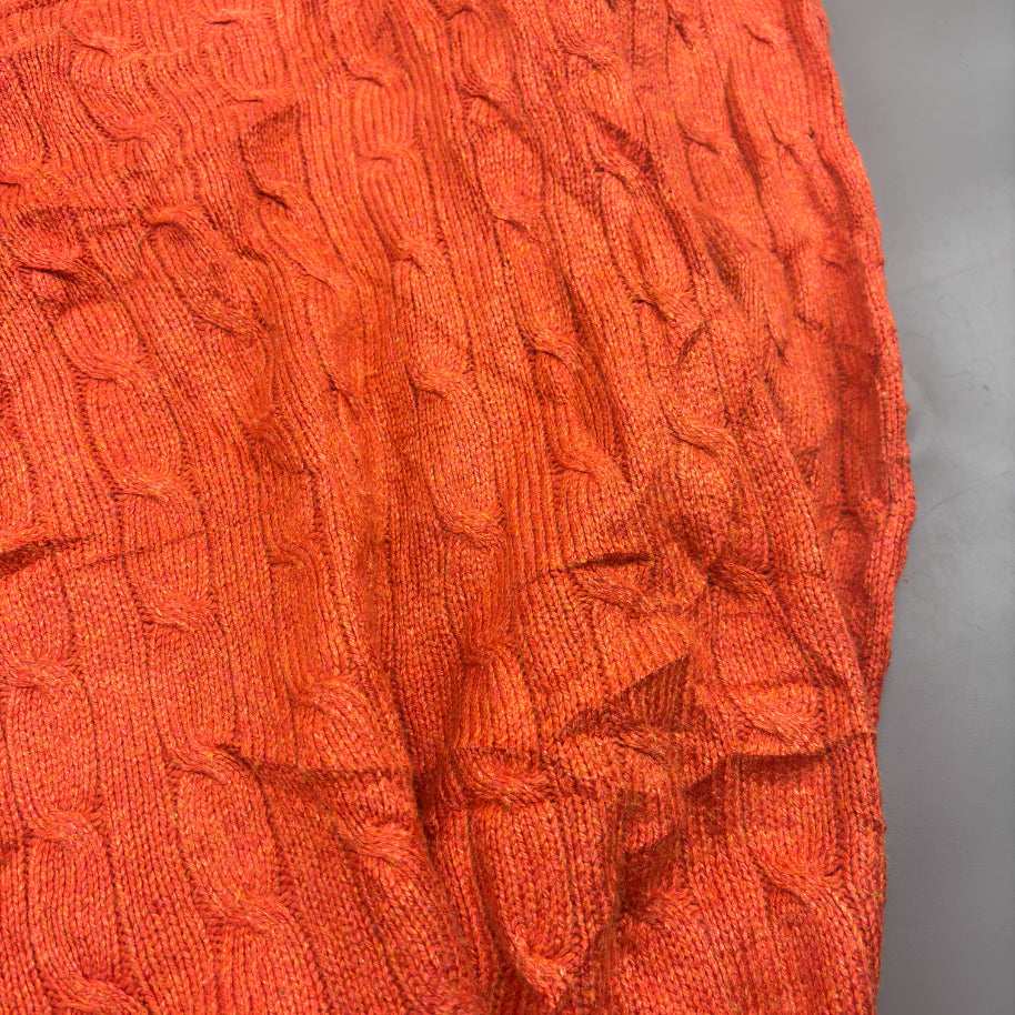 Orange Ralph Lauren Knitted Sweater - L - Very Good - Revaleur