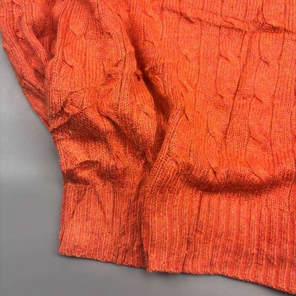 Orange Ralph Lauren Knitted Sweater - L - Very Good - Revaleur