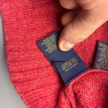 Orange Ralph Lauren Knitted Sweater - Women L - Very Good - Revaleur