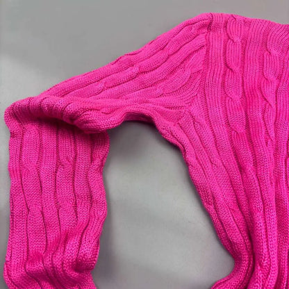 Pink Ralph Lauren Cardigan - M - Very Good - Revaleur