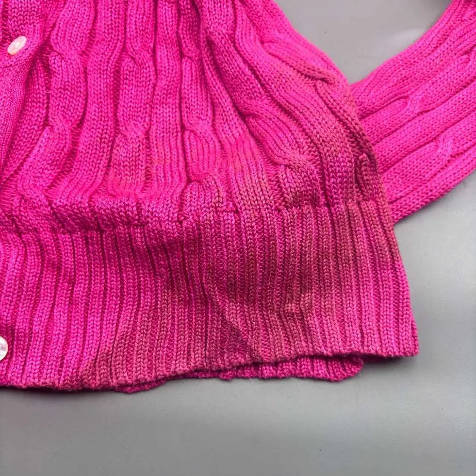 Pink Ralph Lauren Cardigan - M - Very Good - Revaleur