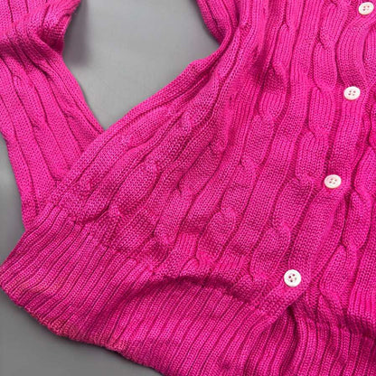 Pink Ralph Lauren Cardigan - M - Very Good - Revaleur