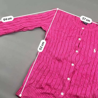 Pink Ralph Lauren Cardigan - M - Very Good - Revaleur