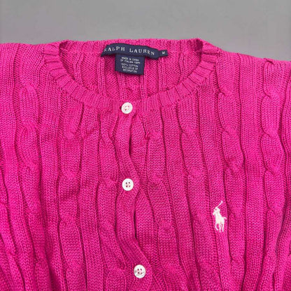 Pink Ralph Lauren Cardigan - M - Very Good - Revaleur