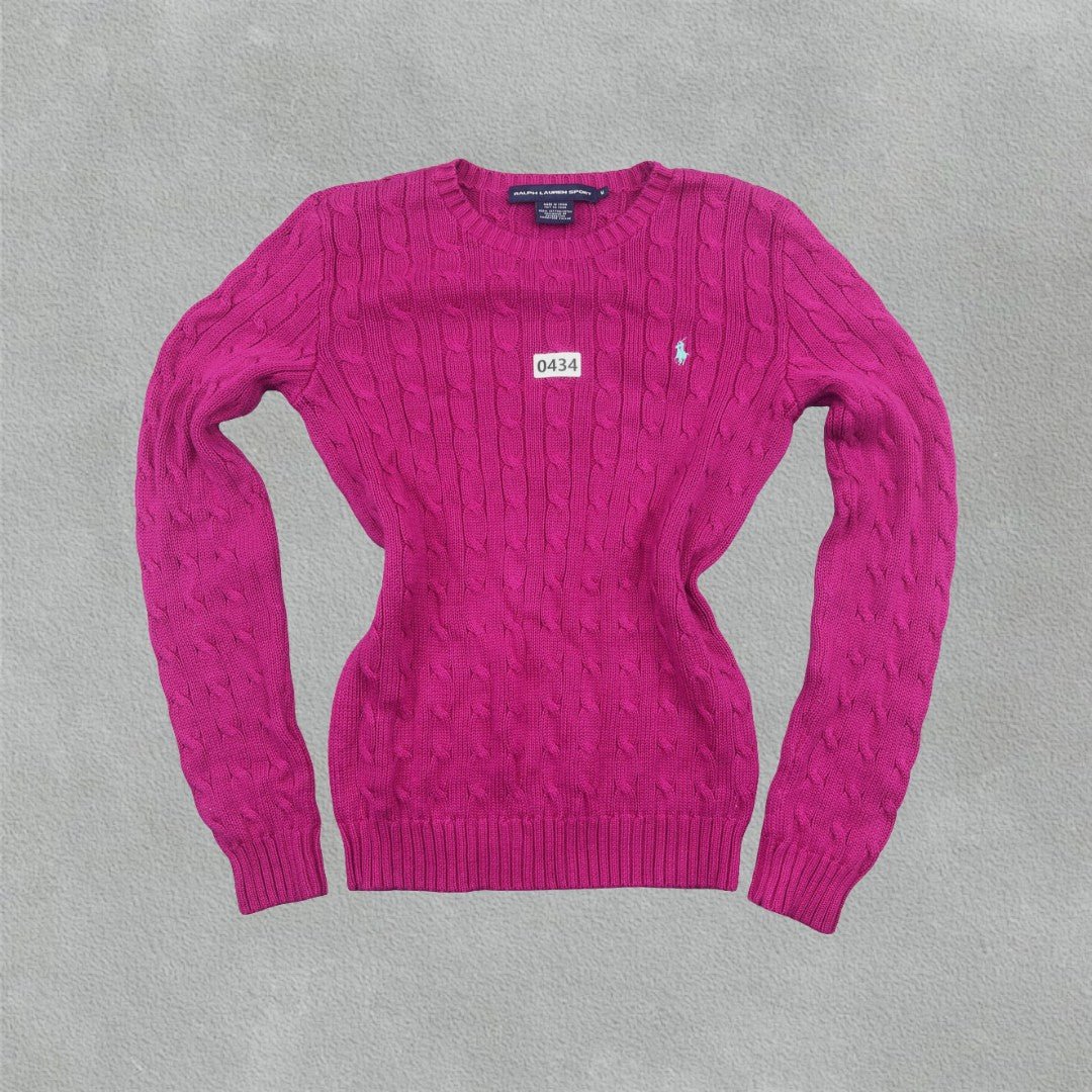 Pink Ralph Lauren Knitted Sweater - Women M - Very Good - Revaleur