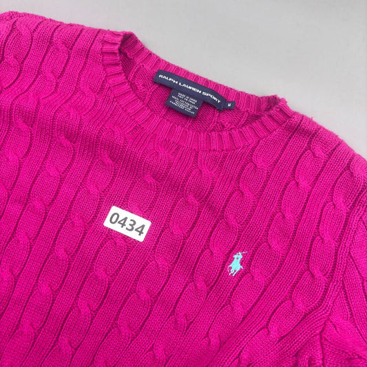 Pink Ralph Lauren Knitted Sweater - Women M - Very Good - Revaleur