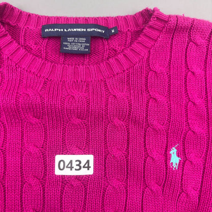 Pink Ralph Lauren Knitted Sweater - Women M - Very Good - Revaleur
