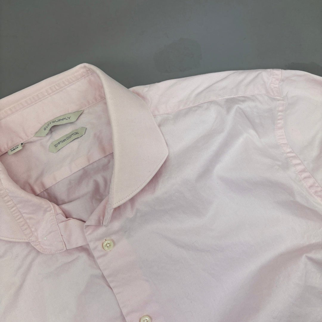 Pink Suitsupply Shirt - Men 44 - Very Good - Revaleur