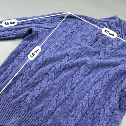 Purple Knitted Ralph Lauren Button - Down Sweater - L - Excellent Condition - Revaleur