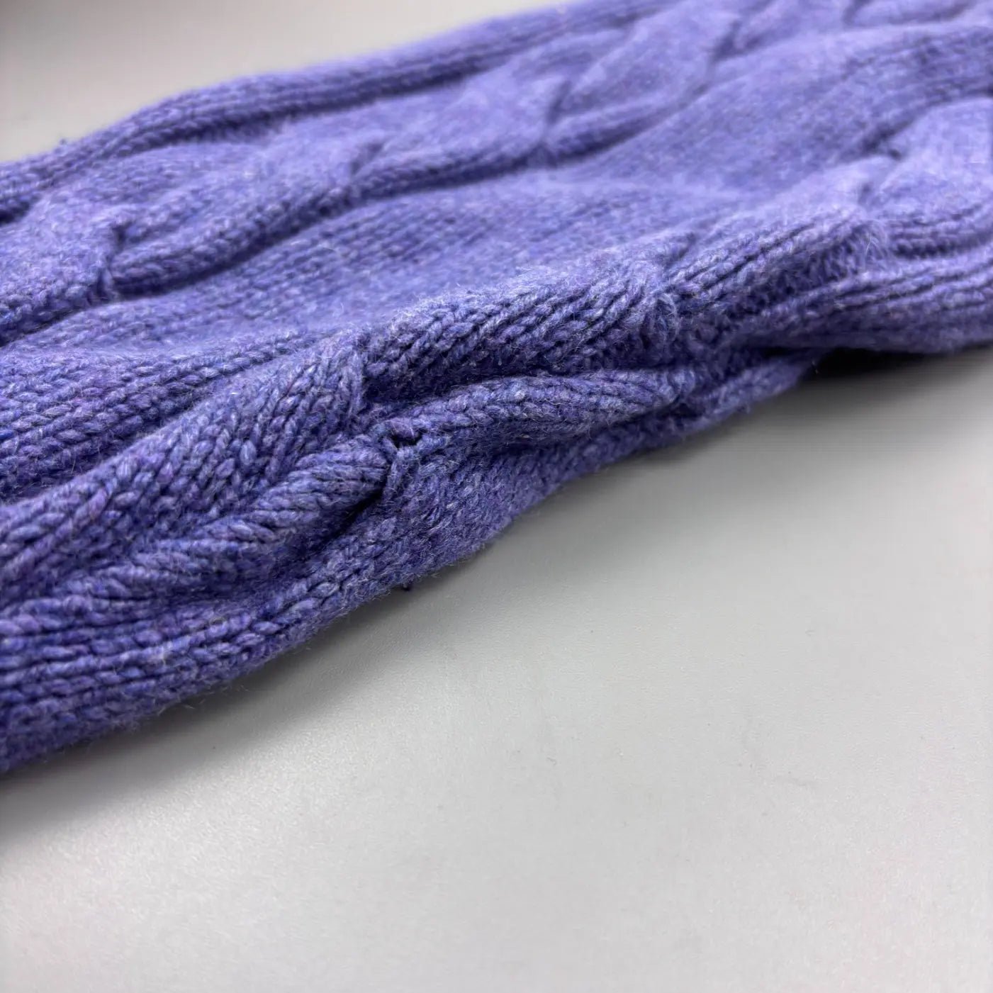 Purple Knitted Ralph Lauren Button - Down Sweater - L - Excellent Condition - Revaleur