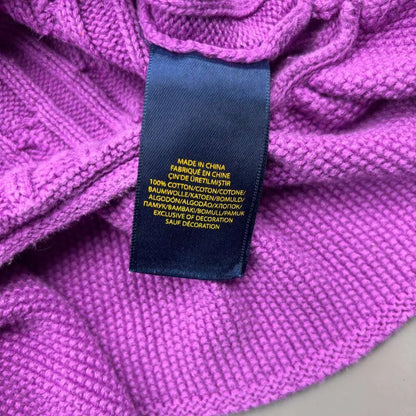 Purple Ralph Lauren Cardigan with Ruffle Hem - L (Kids) - New, Never Worn - Revaleur