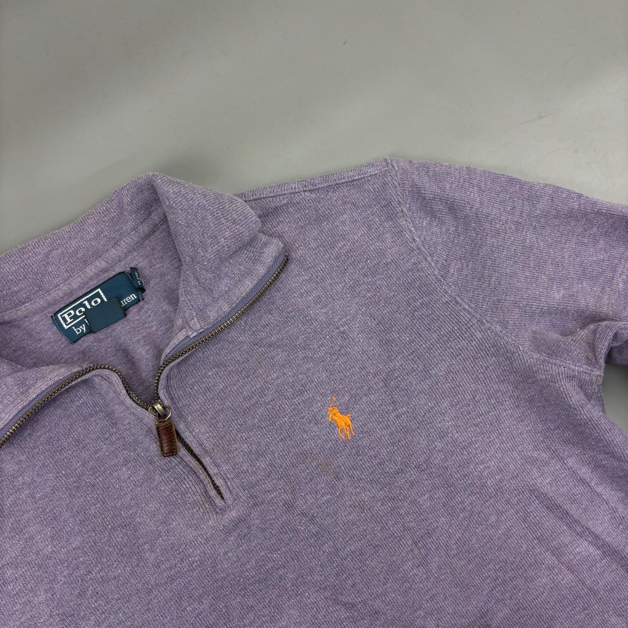 Purple Ralph Lauren Half Zip - Men S - Very Good - Revaleur