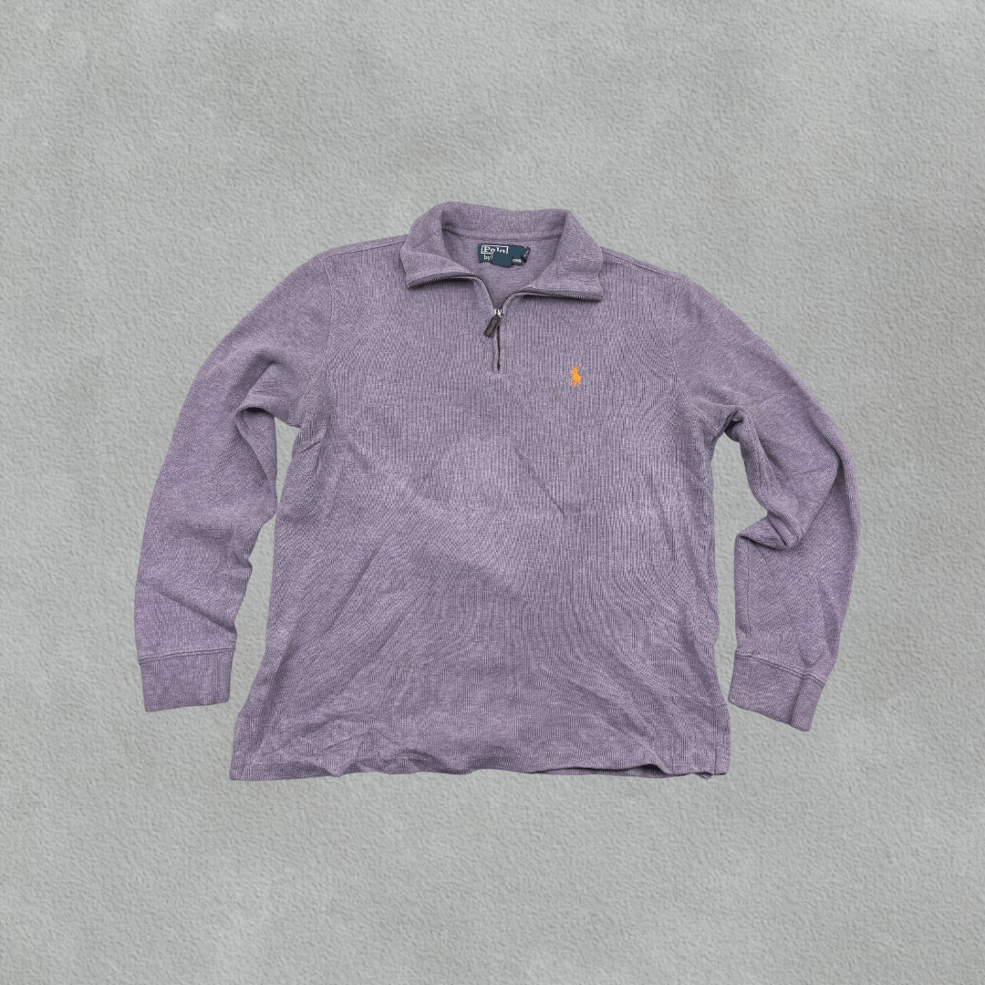 Purple Ralph Lauren Half Zip - Men S - Very Good - Revaleur
