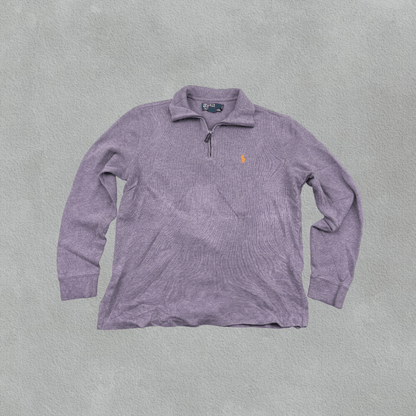 Purple Ralph Lauren Half Zip - Men S - Very Good - Revaleur