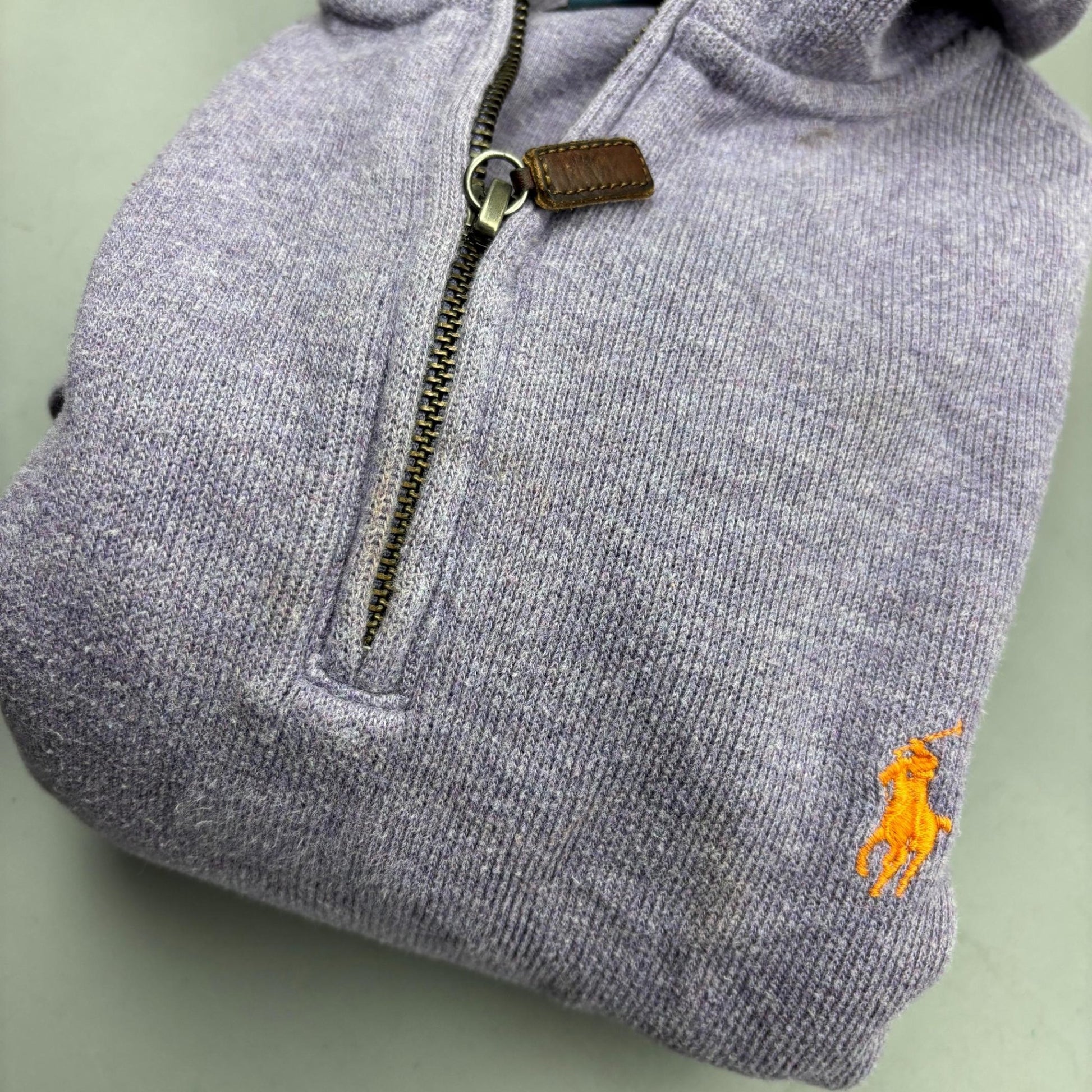 Purple Ralph Lauren Half Zip - Men S - Very Good - Revaleur