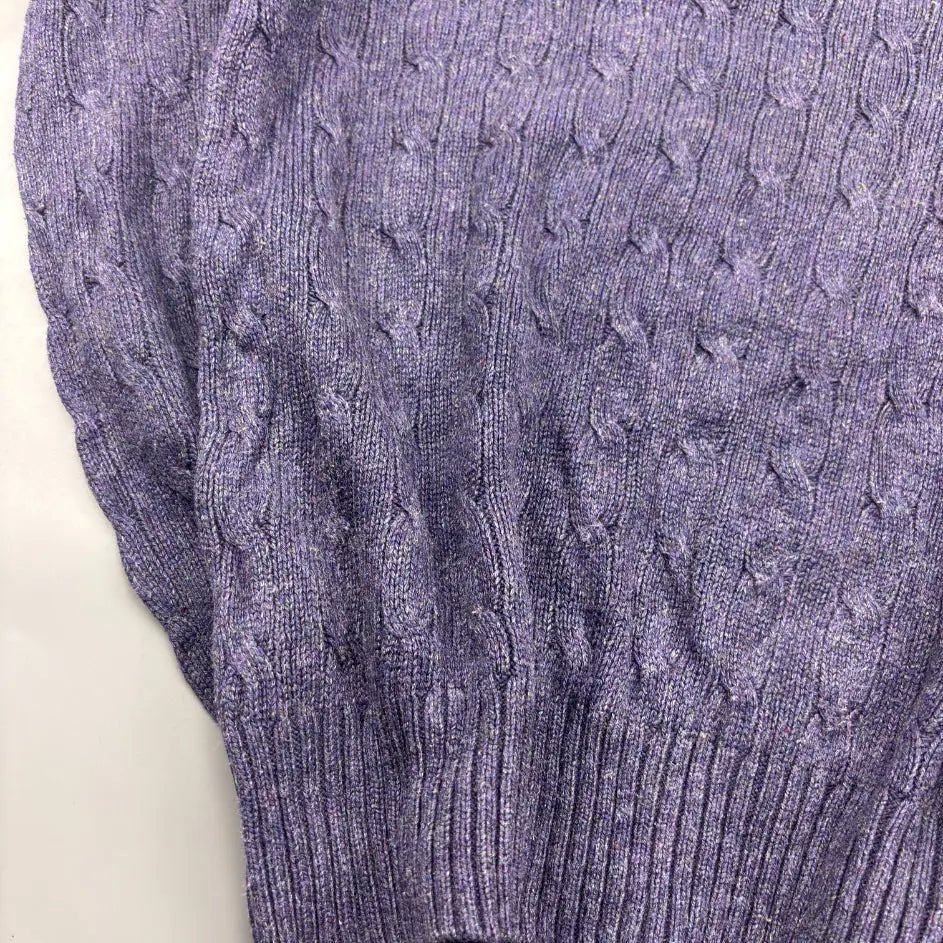 Purple Ralph Lauren Knitted Sweater - S - Excellent Condition - Revaleur