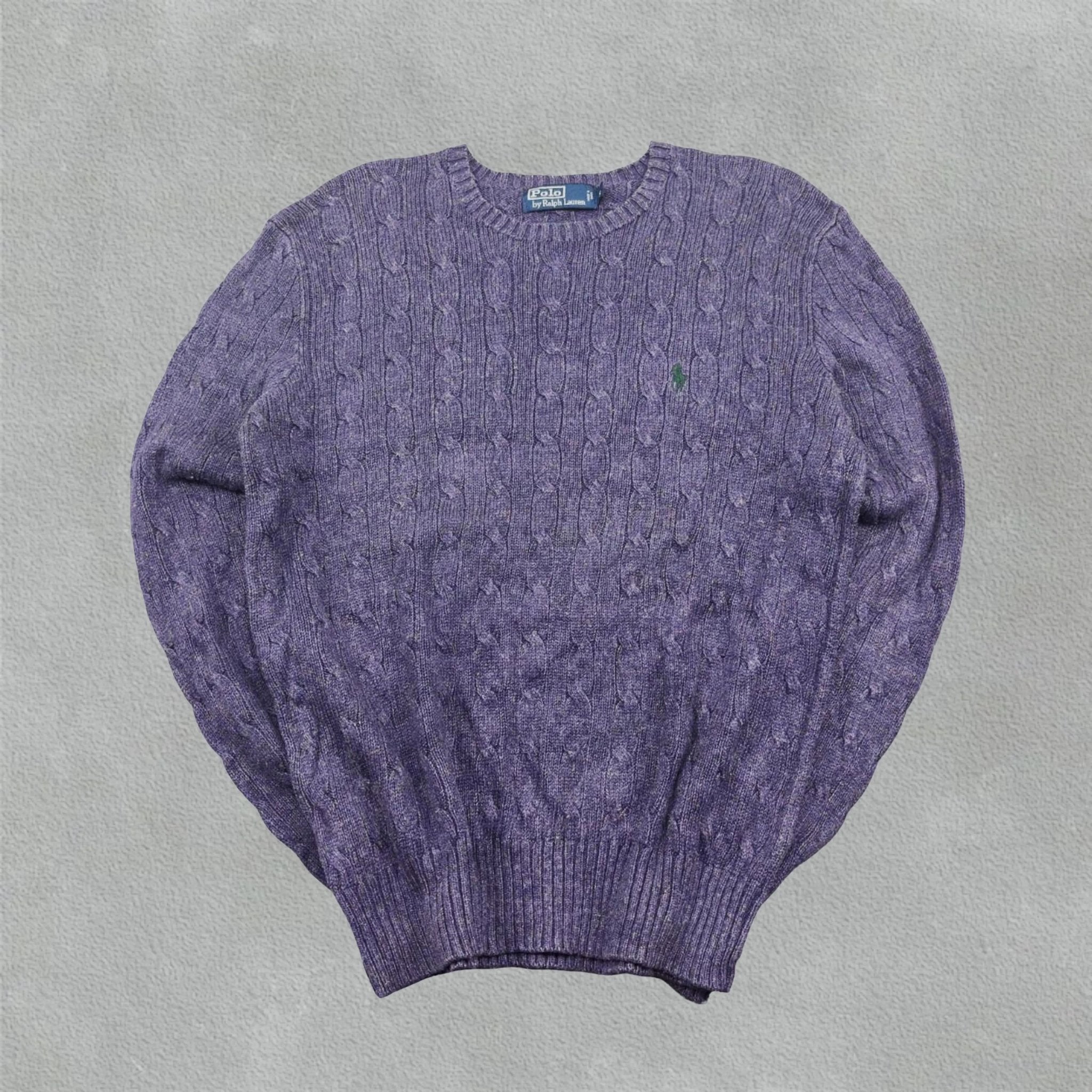 Purple Ralph Lauren Knitted Sweater - S - Excellent Condition - Revaleur