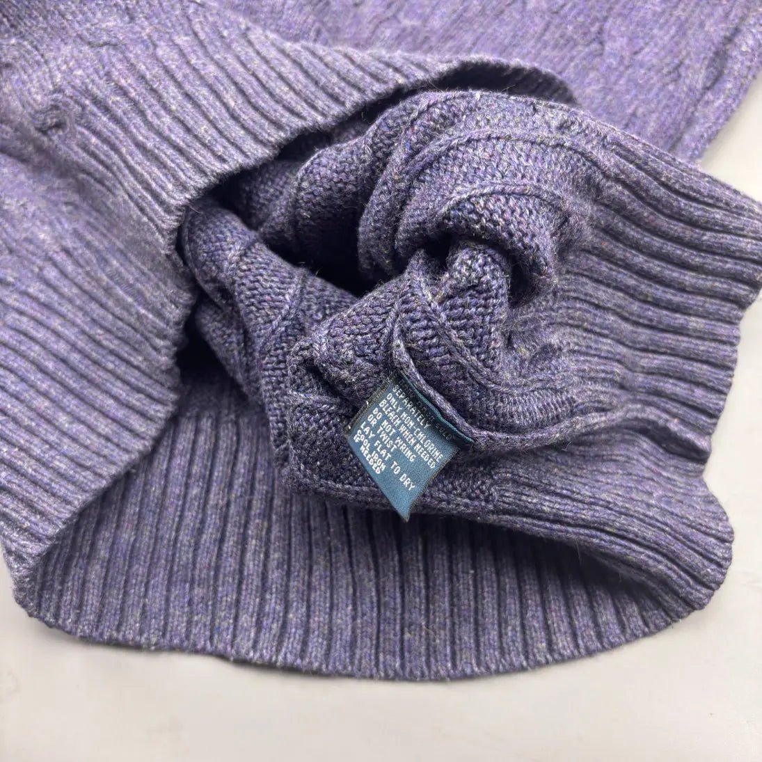 Purple Ralph Lauren Knitted Sweater - S - Excellent Condition - Revaleur