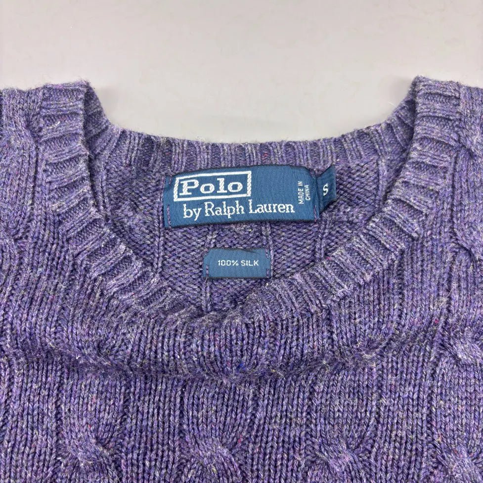 Purple Ralph Lauren Knitted Sweater - S - Excellent Condition - Revaleur