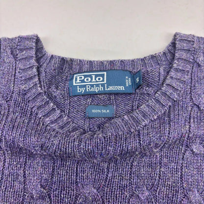 Purple Ralph Lauren Knitted Sweater - S - Excellent Condition - Revaleur