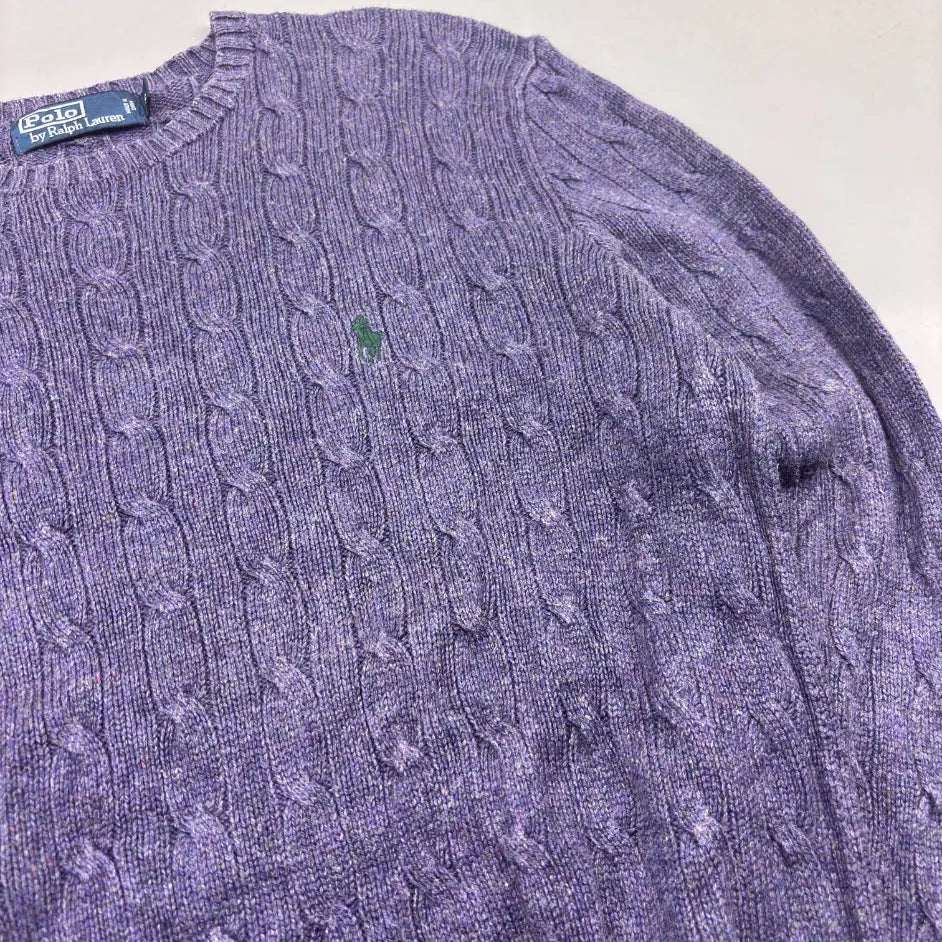 Purple Ralph Lauren Knitted Sweater - S - Excellent Condition - Revaleur