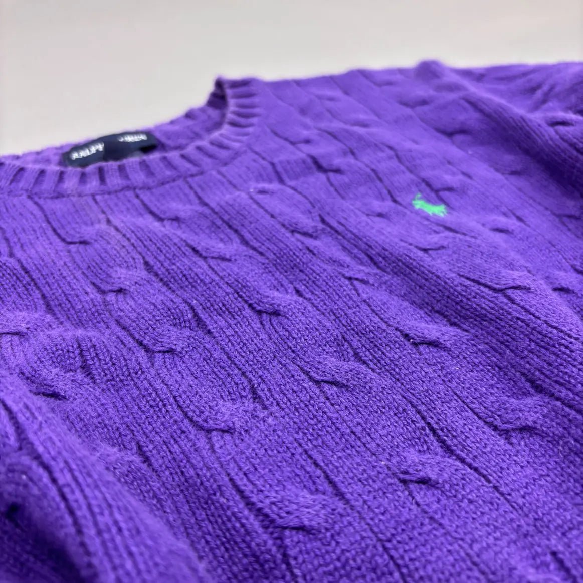 Purple Ralph Lauren Knitted Sweater - XL - Very Good Condition - Revaleur